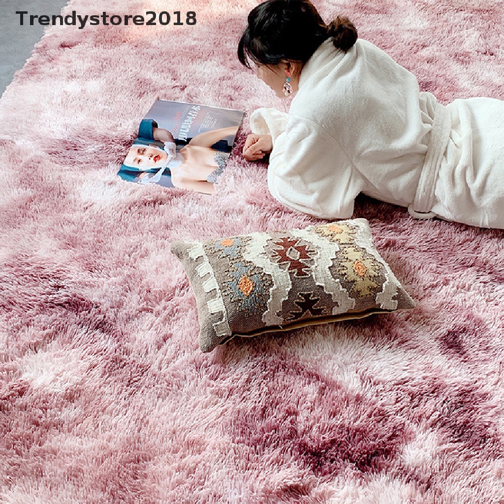 Thảm Lông Trải Sàn Nhuộm Màu Trang Trí Nội Thất 2018