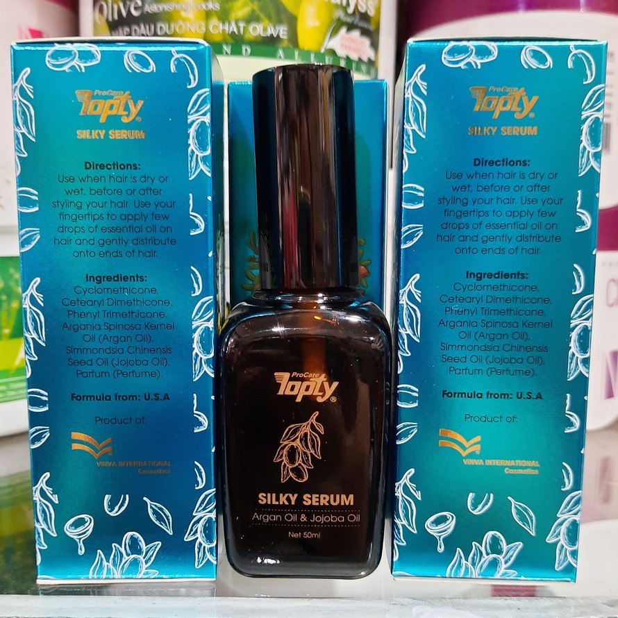 Tinh dầu làm bóng mượt phục hồi tóc khô và hư tổn Topty 50ml