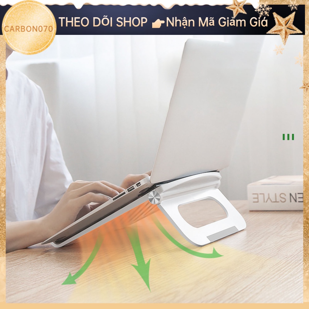 [Hàng HOT] Giá đỡ Laptop ,  Chân đế gấp cho máy tính xách tay tiện dụng tản nhiệt không trượt di động【Carbon070】