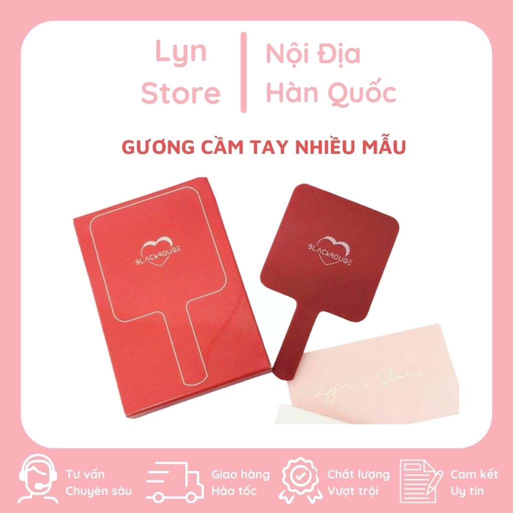 Gương Trang Điểm Cầm Tay Hình Vuông