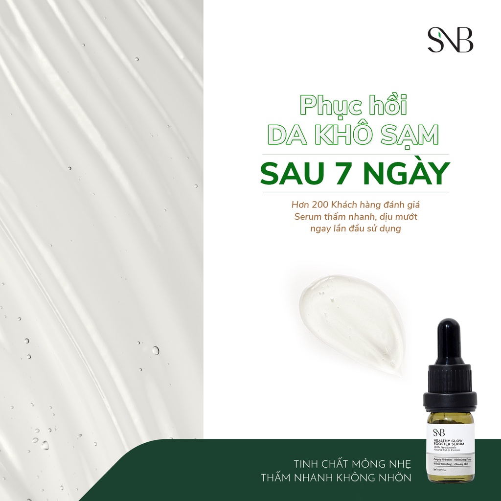 Tinh Chất Phục Hồi Sáng Da SNB HEALTHY GLOW BOOSTER SERUM Phục Hồi Da Căng Mọng 5ml