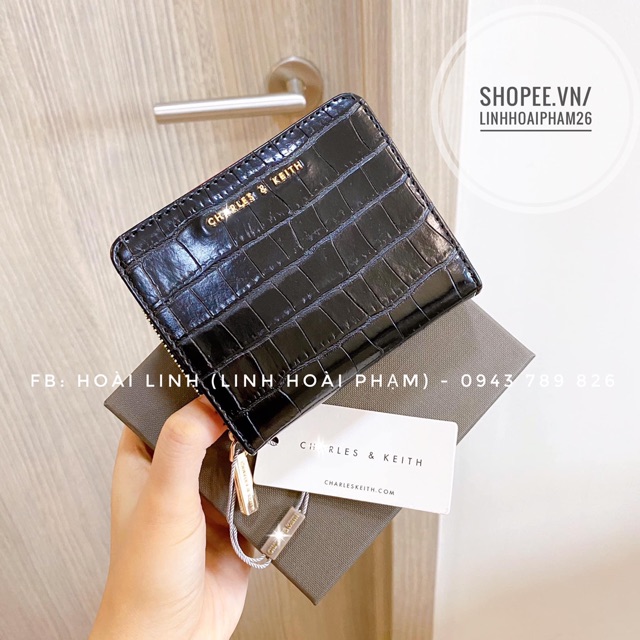 - Ví mini chất da rắn nhiều ngăn có khoá kéo loại đẹp fullbox