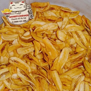 Chuối sấy giòn nhà làm