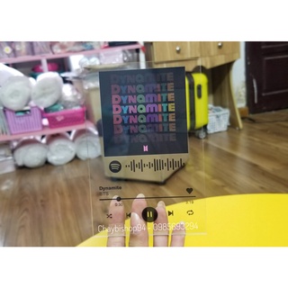 Khung ảnh mica Spotify phát nhạc BTS