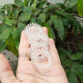 Dây cột tóc lò xo trong suốt (cở nhỏ 2cm)