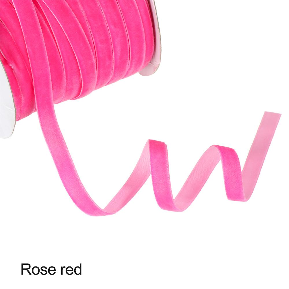 Cuộn Dây Ruy Băng Bằng Vải Nhung 50Yard 10mm Trang Trí Bó Hoa