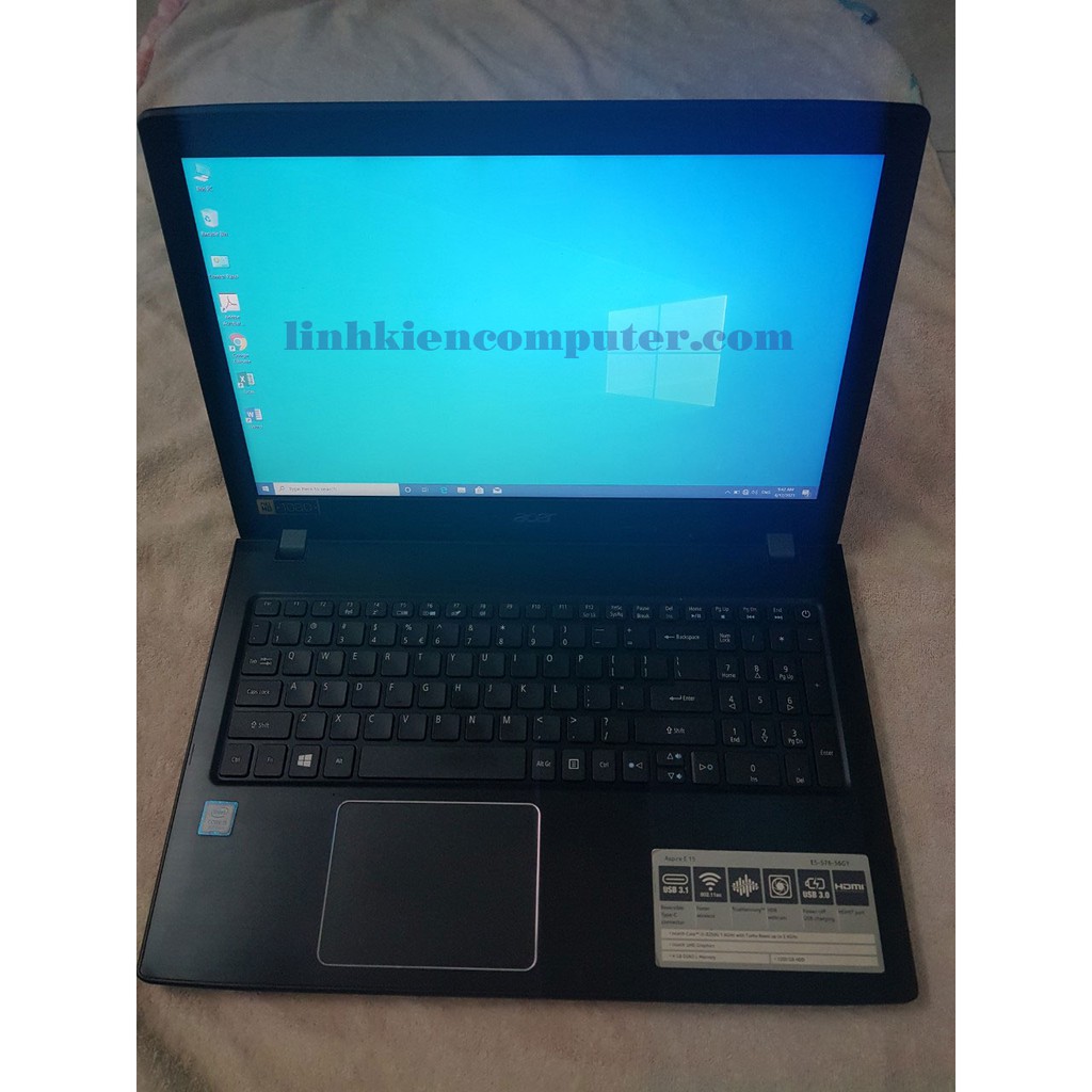 Laptop Acer Aspire  -Core i5 8250U / 4G / 128G SSD / 15.6inch FHD có phím số / máy đẹp / ảnh thật