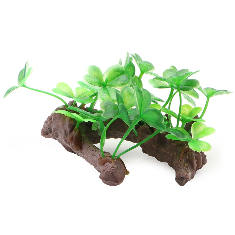Lá Xanh Nhân Tạo Ẩn Trang Trí Bể Cá