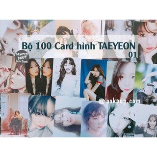 [TAEYEON] Bộ 100 card hình TAEYEON 01 (Tặng kèm sổ card)