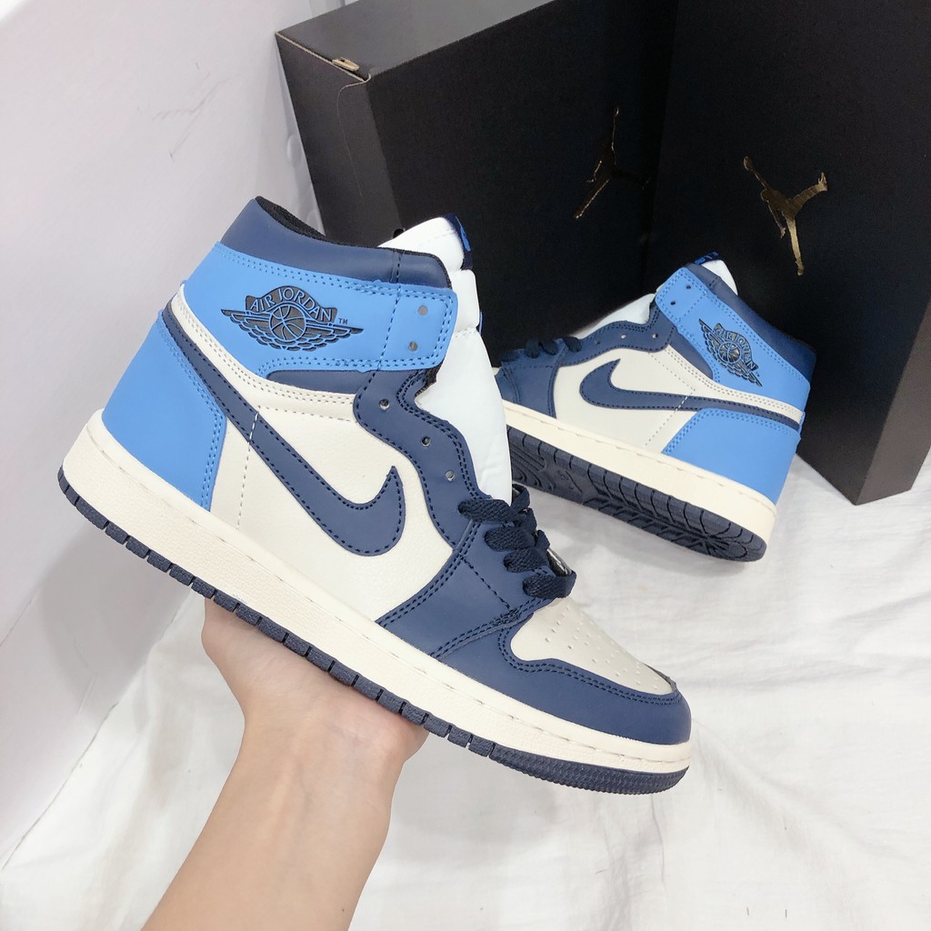 Giày Thể Thao Nam Nữ Ngô Thắng JD Cao Kem Xanh