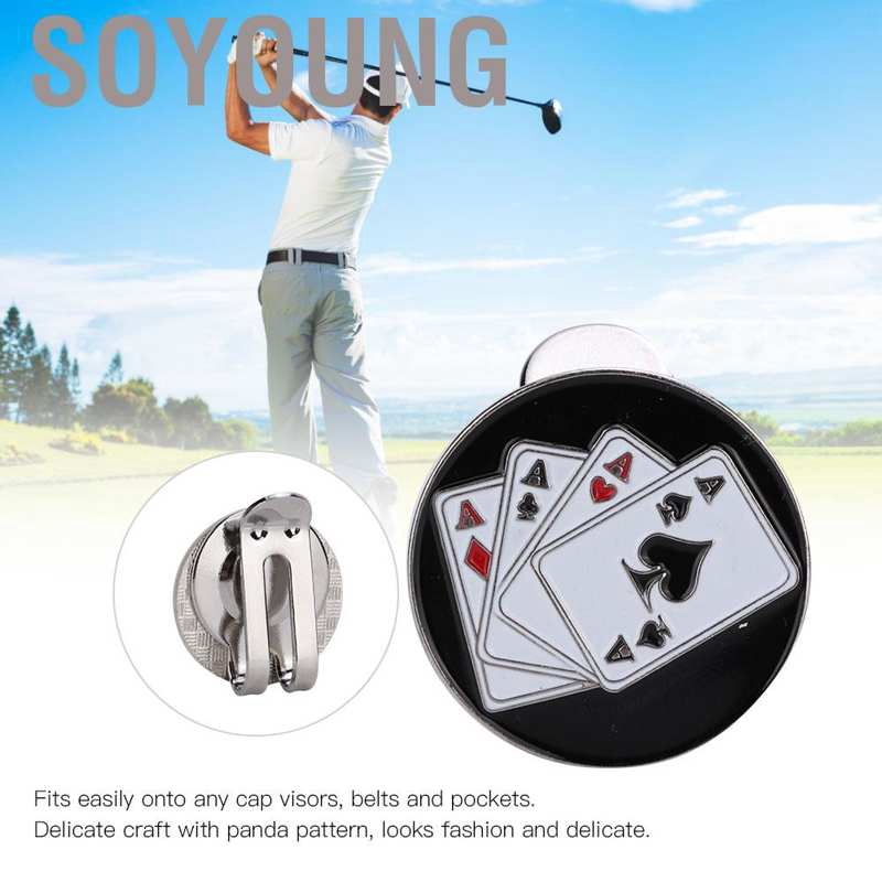 Kẹp Nam Châm Đánh Dấu Gắn Mũ Chơi Gôn Nhiều Họa Tiết Tùy Chọn