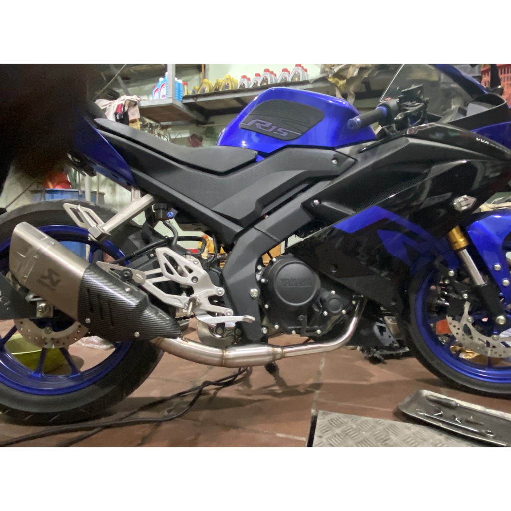 Pô Ak R1 Tem Khắc + Cổ Bầu Hơi Các Dòng Xe Máy &lt; Đủ phụ kiện lò xo&gt;