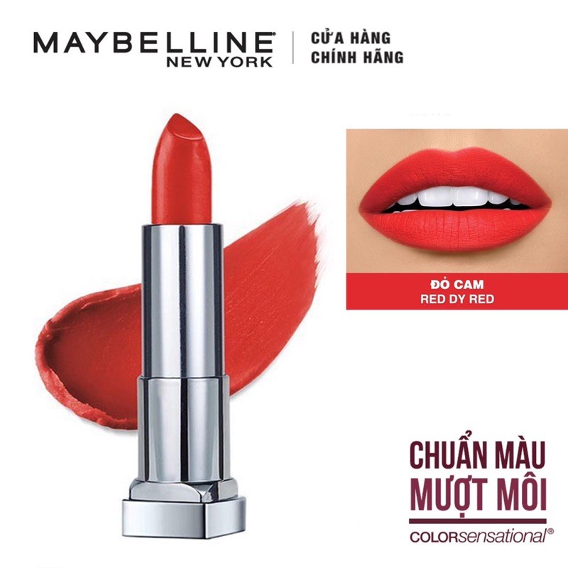 Son Lì Mềm Môi Maybelline Color Sensational Powder Matte MRD08 Red-dy-red 3.9g