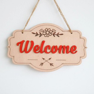 Bảng gỗ trang trí WELCOME