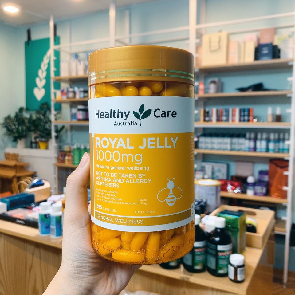 MẪU MỚI - Sữa Ong Chúa Healthy Care Royal Jelly 1000mg Úc 365 Viên - HEALTHYCARE ÚC