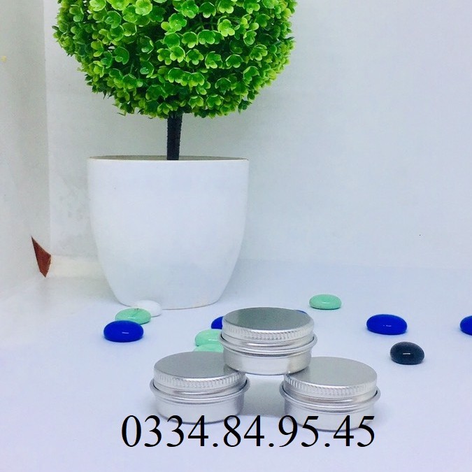 10 Hũ nhôm tròn 15g /15ml _ChaiLoHuMyPham