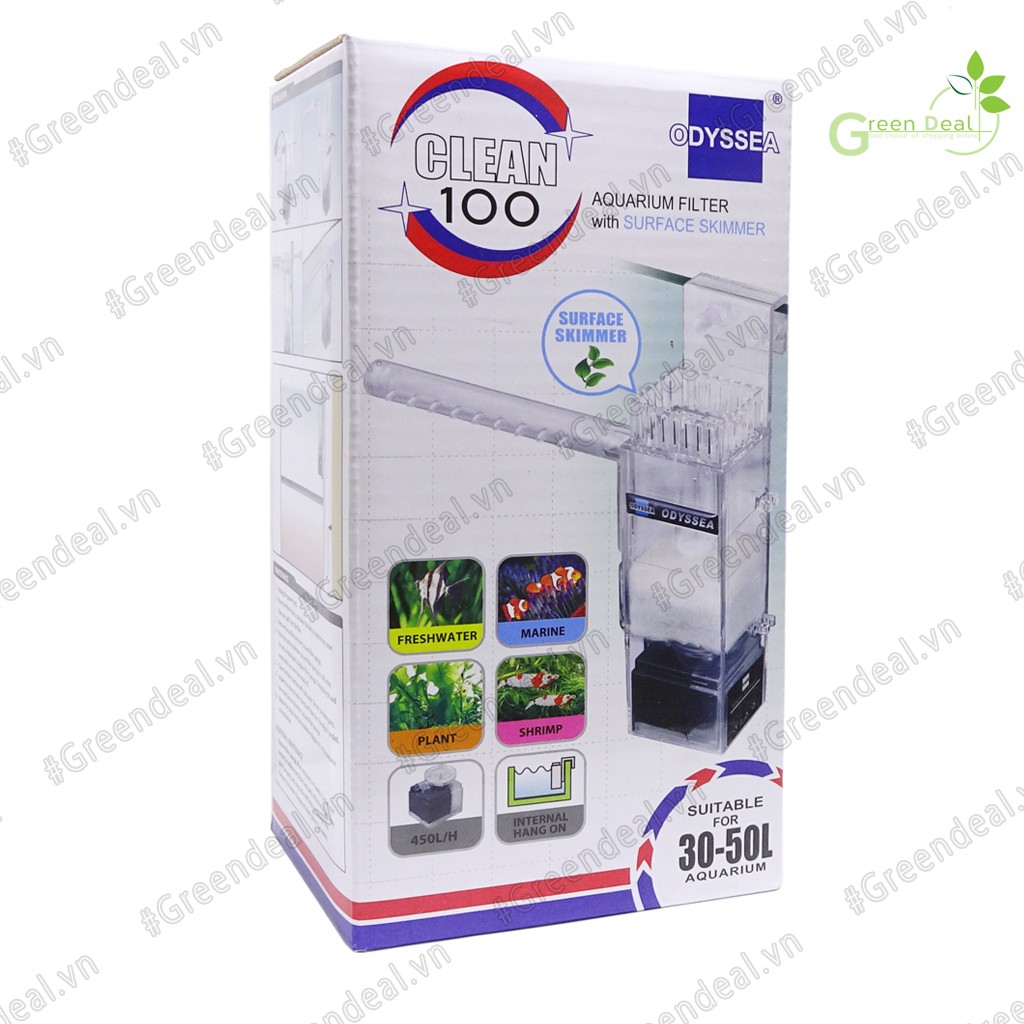 ODYSSEA - Clean 100 | Máy lọc váng cho hồ thuỷ sinh