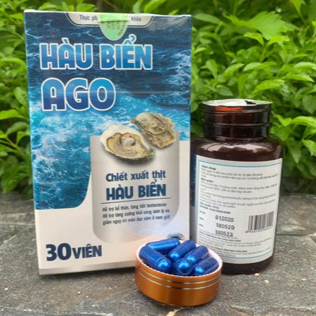 [CHÍNH HÃNG SIÊU SALE] Hàu biển Ago - Hỗ trợ bổ thận, tăng tiết testosteron, tăng cường sinh lý nam (30 viên)