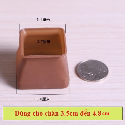 Vỏ bọc chân bàn ghế bằng silicon dày co giãn chống xước sàn