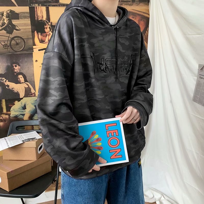 Men's Long Sleeve Jacket With Hooded Camouflage Pattern For Men | BigBuy360 - bigbuy360.vn