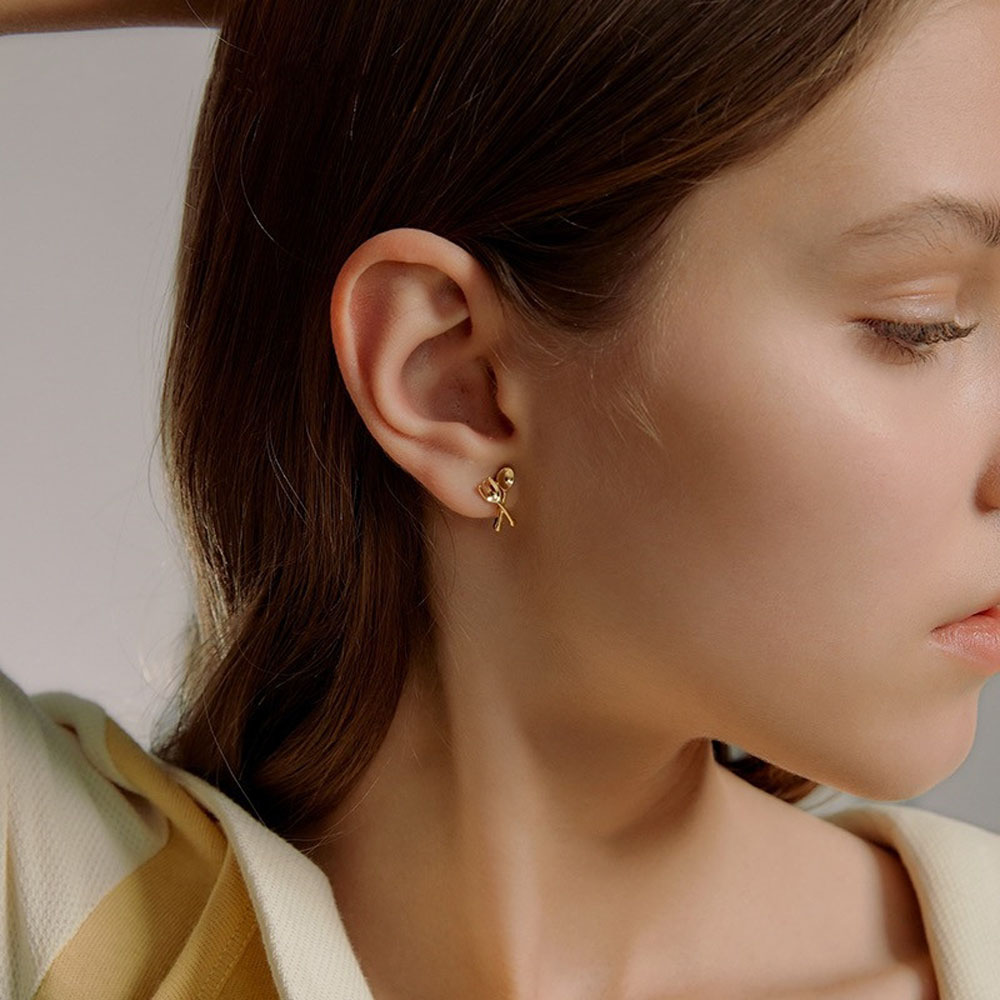 Khuyên Tai Bạc 925 Hình Trứng Ốp La Thời Trang Cho Nữ