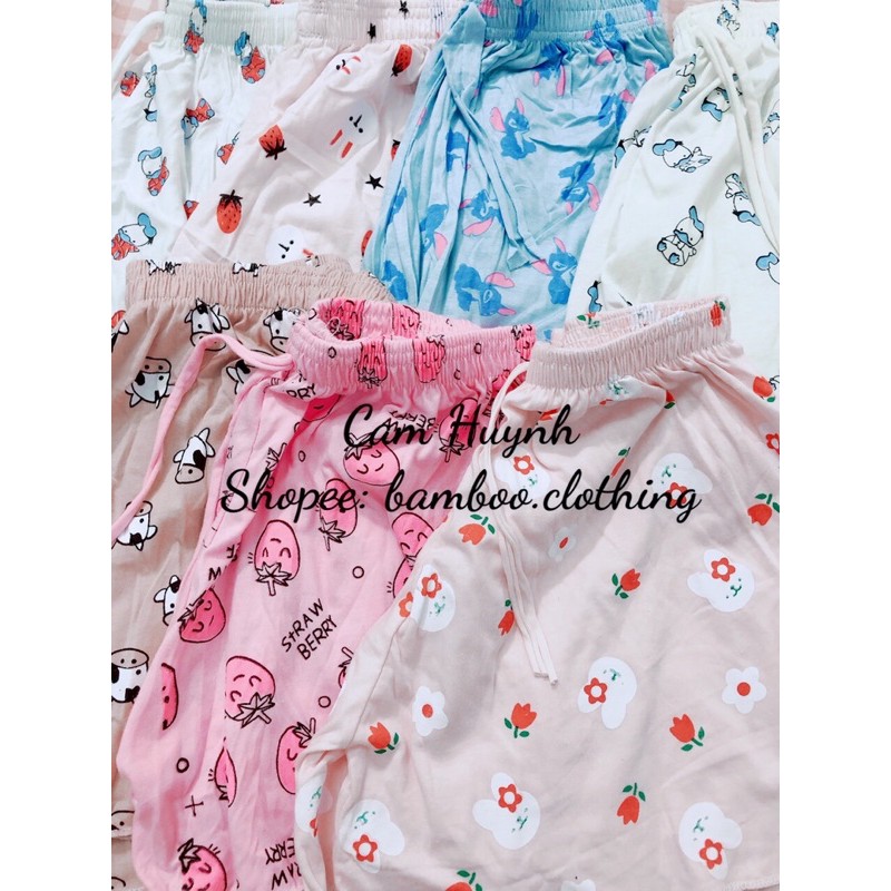 Quần Đùi Short Cotton In Hình Bò Sữa Mặc Hè Mát Mẻ Mặc Ngủ Mặc Ở Nhà | WebRaoVat - webraovat.net.vn