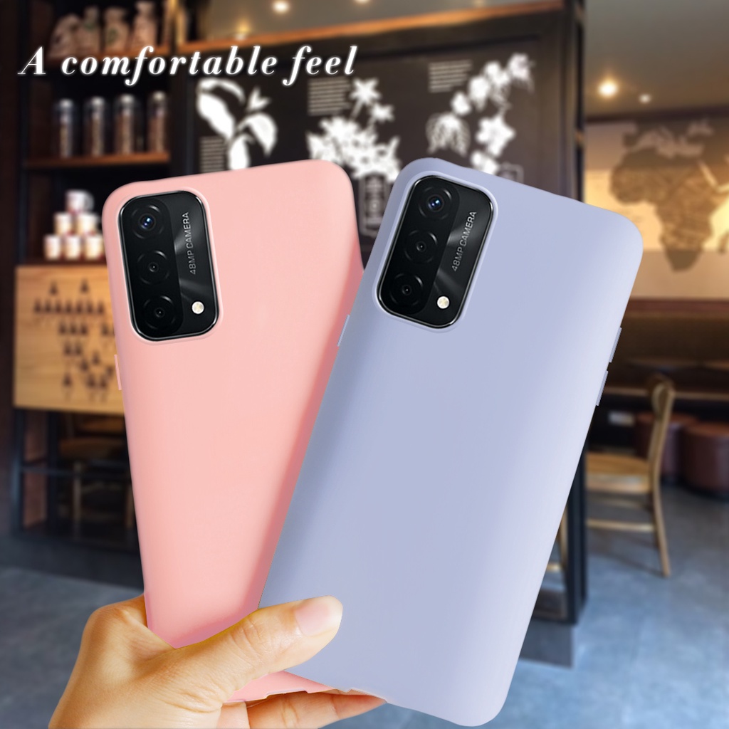 Ốp Điện Thoại Silicon Dẻo Mềm Màu Trơn Cho OPPO A95 CPH2365 A74 4G 2021 CPH2219