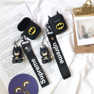 Ốp Bảo Vệ Hộp Đựng Tai Nghe Airpods 1 / 2 / 3 Pro Hình Batman Xinh Xắn