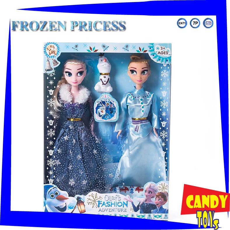 HỘP 2 BÚP BÊ CÔNG CHÚA ELSA VÀ ANNA model OLAF’S FROZEN ADVENTURE 2