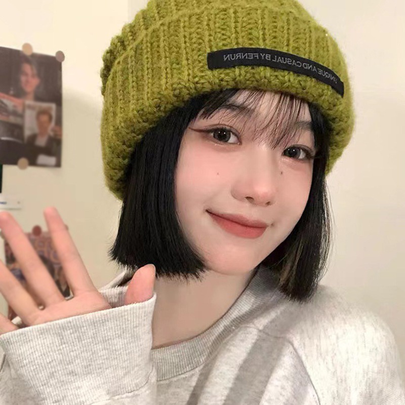 Mũ Len Trơn Màu Thời Trang Hàn Quốc Dành Cho Nữ