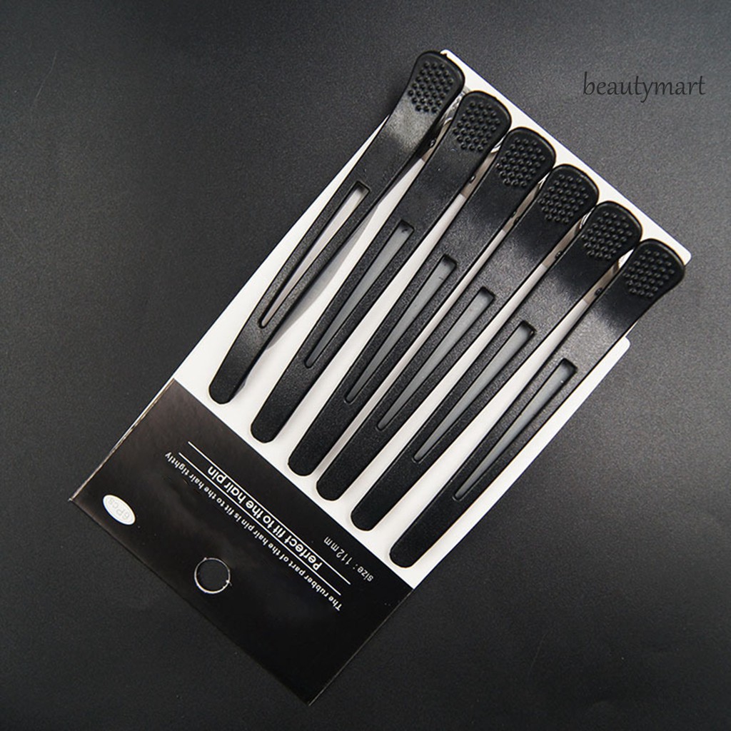 [Hàng mới về] Set 6 Kẹp Tóc Kiểu Mỏ Vịt Màu Sắc Đa Dạng Thời Trang Tiện Dụng Cho Nữ