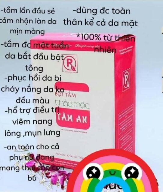 Bột tắm trắng thảo mộc Tâm An