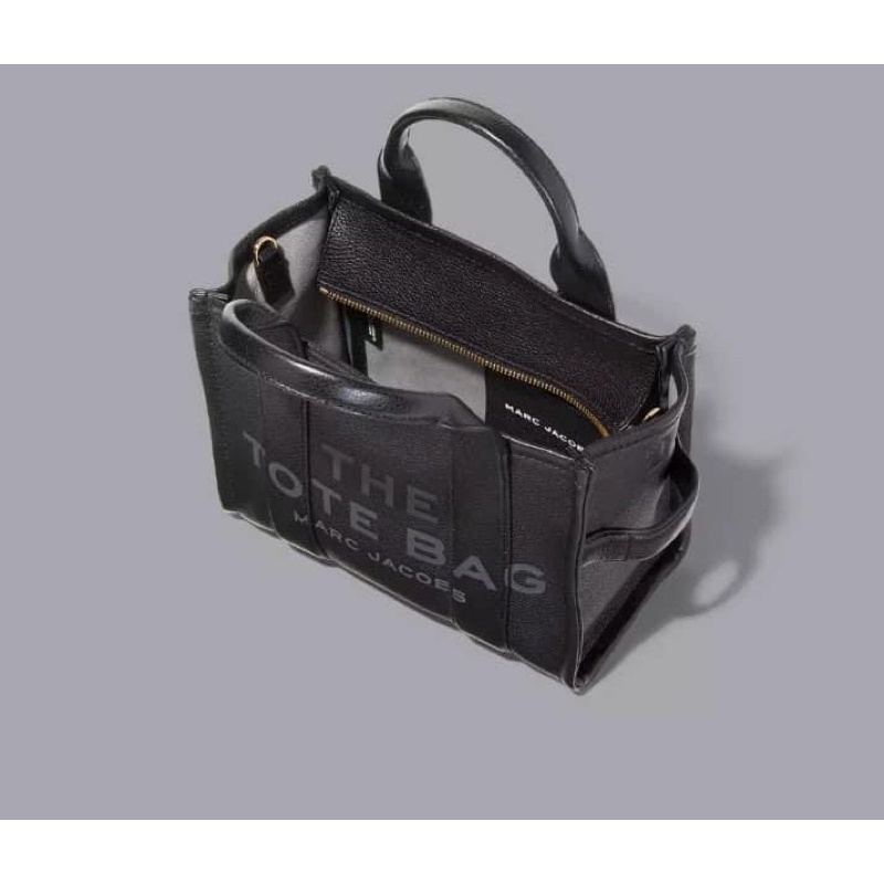 TNS-Túi tote form vuông siêu  Marcie leather field tote bag--màu đen classic sang trọng