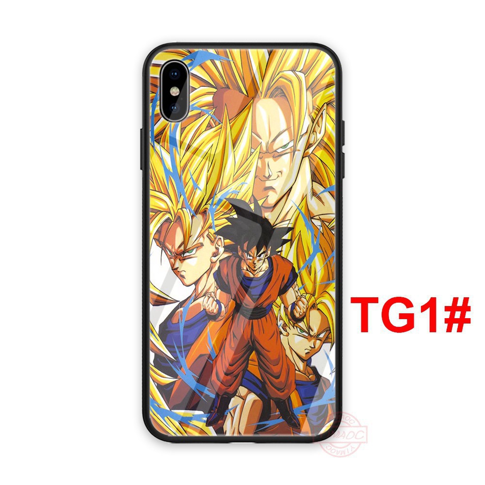 [Bb123]Ốp điện thoại mặt gương in hình Dragon Ball Z Son Goku Super cho iPhone 6 6S 7 Plus 8 Plus XR X XS Max