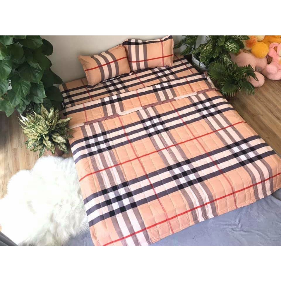 Sét bộ chăn hè ga gối 5 món poly cotton - Gồm 1 chăn hè 1 ga bo chun 2 gối nằm 1 gối ôm - Chăn ga gối  Ấm Êm Decor | BigBuy360 - bigbuy360.vn