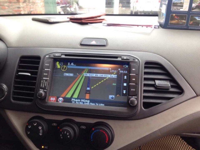 Màn hình theo xe kia morning gps