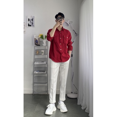 Sơmi Tay Dài 5001 (hình chụp thật) | BigBuy360 - bigbuy360.vn