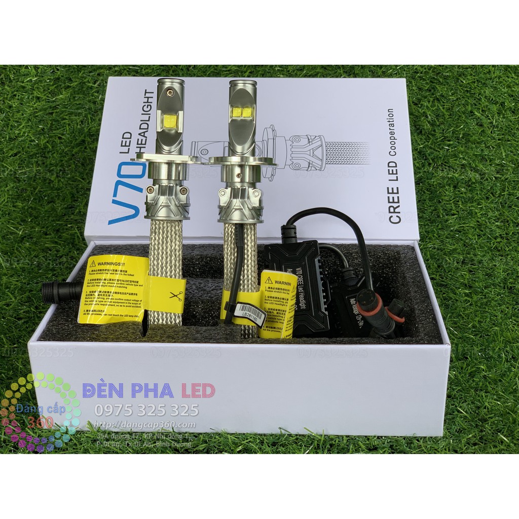 2 bóng - CHÍNH HÃNG - Đèn Led CREE XHP70 V70 Vua đèn Led nhân XHP50 + XHP70 - sáng hơn XHP70 L9 L8 L7 L5