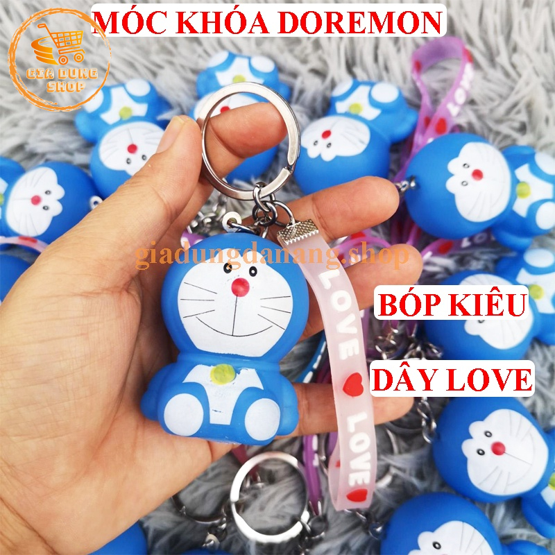 Móc Khóa Doremon Bóp Kêu Dễ Thương