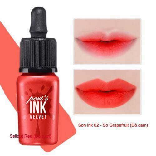 Son kem hàn quốc Ink Chính Hãng Đủ Màu Peripera Peri’s Ink Velvet Collection Korean | BigBuy360 - bigbuy360.vn