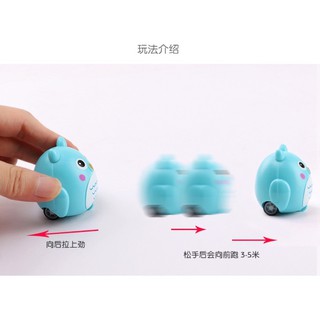 COMBO 2 ĐỒ CHƠI CON VẬT CHẠY ĐÀ MẬP Ú CHO BÉ