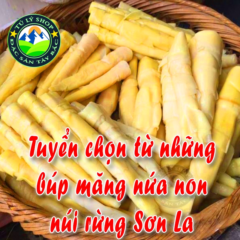 Măng Nứa Non Sơn La Loại 1 - Đặc Sản Núi Rừng Tây Bắc - Măng khô Thơm ngon chất lượng gói 150g