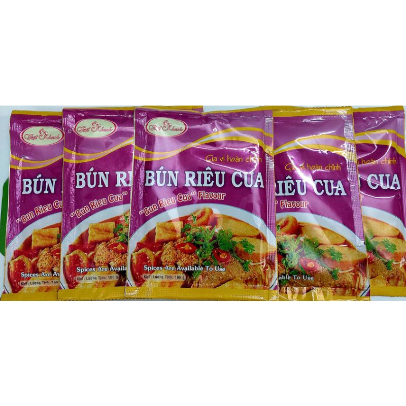 Gia vị bún riêu (túi 5 gói)