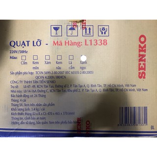 QUẠT LỠ SENKO 1638 HÀNG CAO CẤP