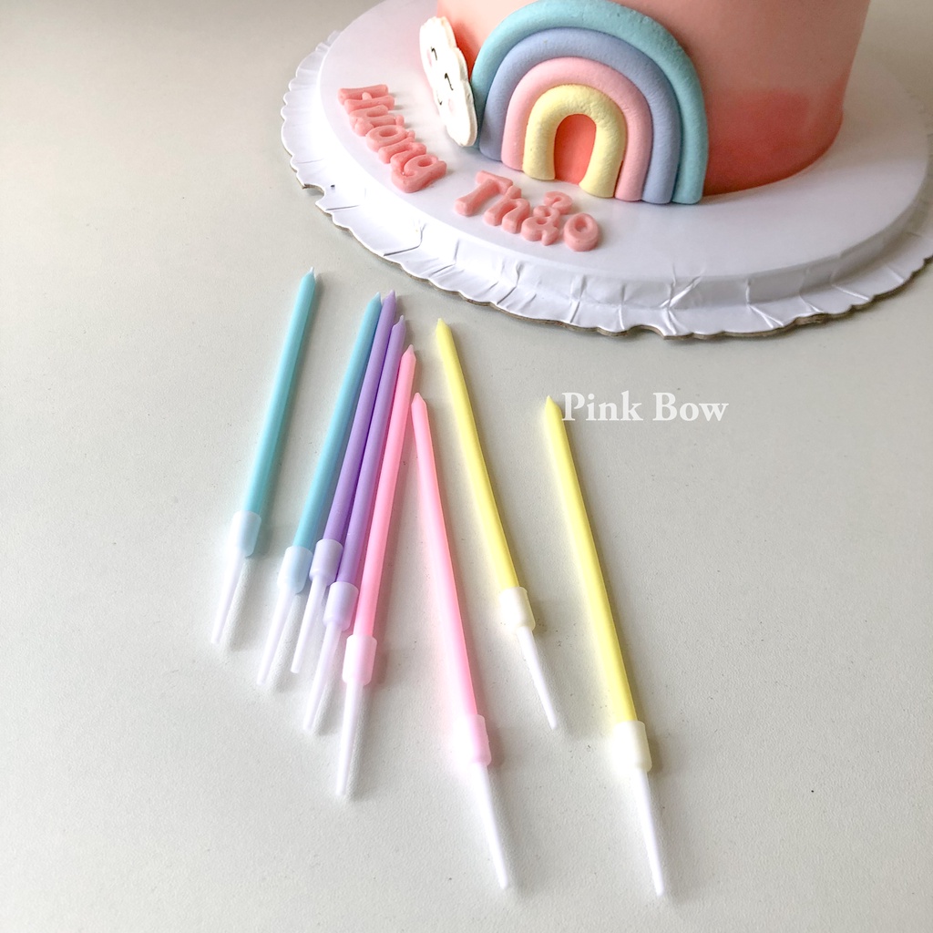 Nến sinh nhật màu Unicorn set 8c