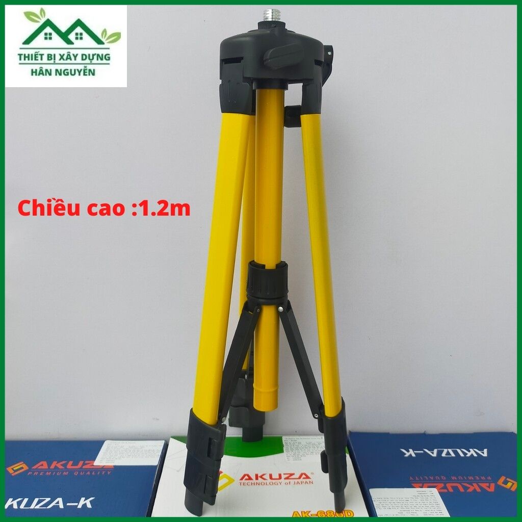 Chân máy cân bằng laser Akuza,bắn cốt,cân mực laze cao 1.2m