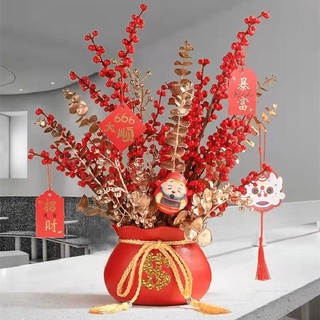 Cành đào đông - chùm cherry 1m