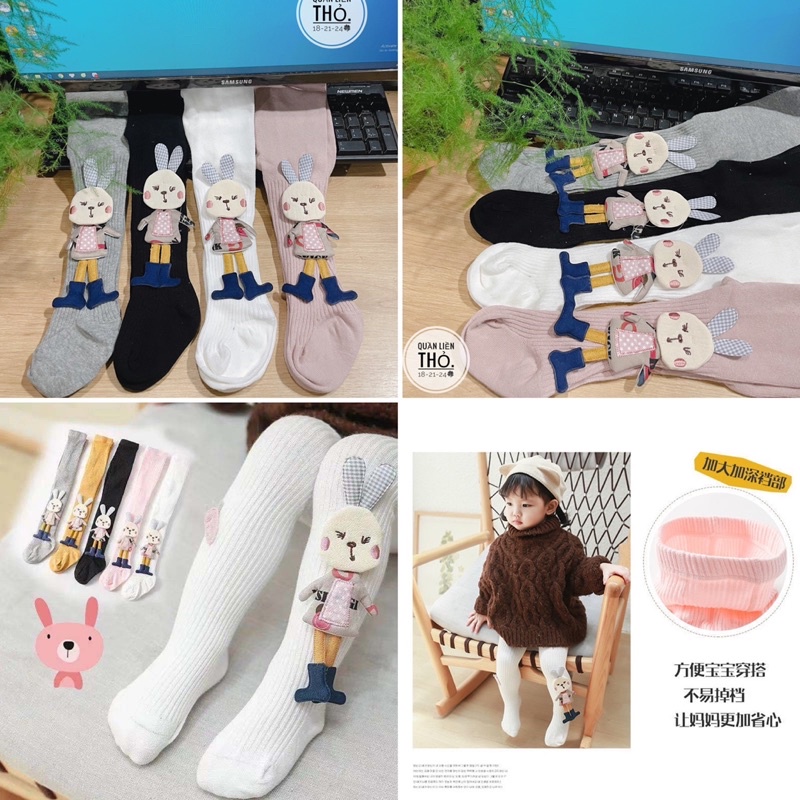 Quần tất liền bàn Thỏ xinh bé gái