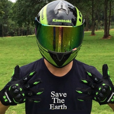 Găng Tay Xe Máy KAWASAKI - PROBIKER Có Gù Dài Ngón