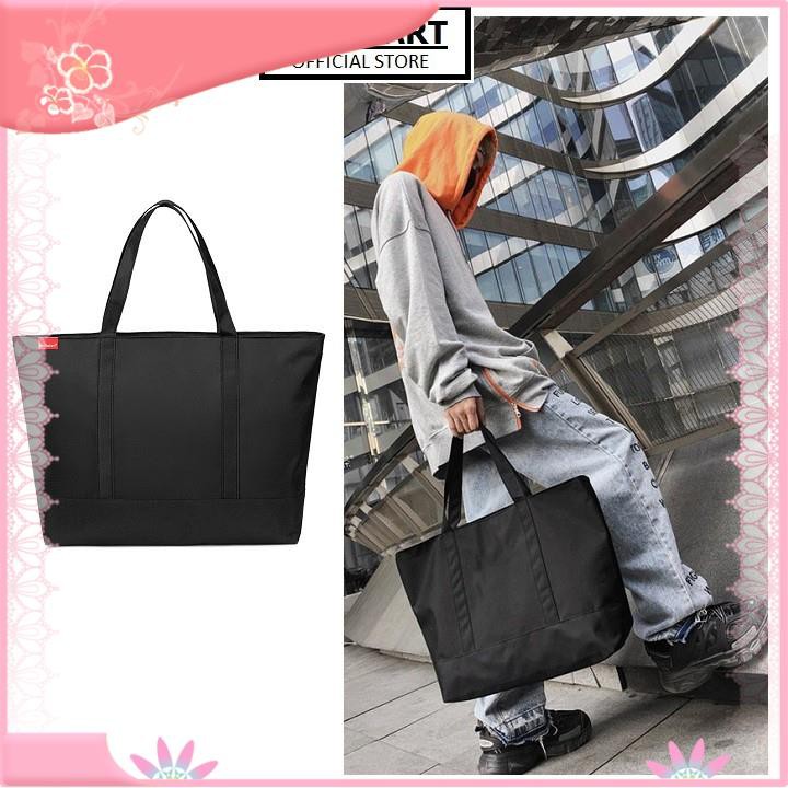 Túi Tote Vải Unisex - Túi Xách Nam Nữ Phong Cách Hàn Quốc Cỡ Lớn Vừa Laptop TC04-D